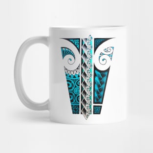 Polynesian tattoo art pixels Mug